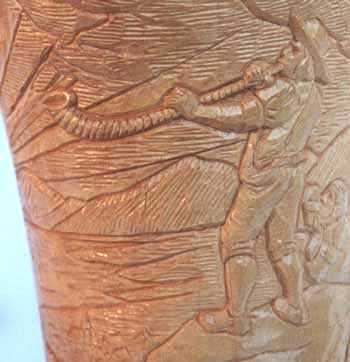 Alphorn Blower Detail (photographed in flat light)